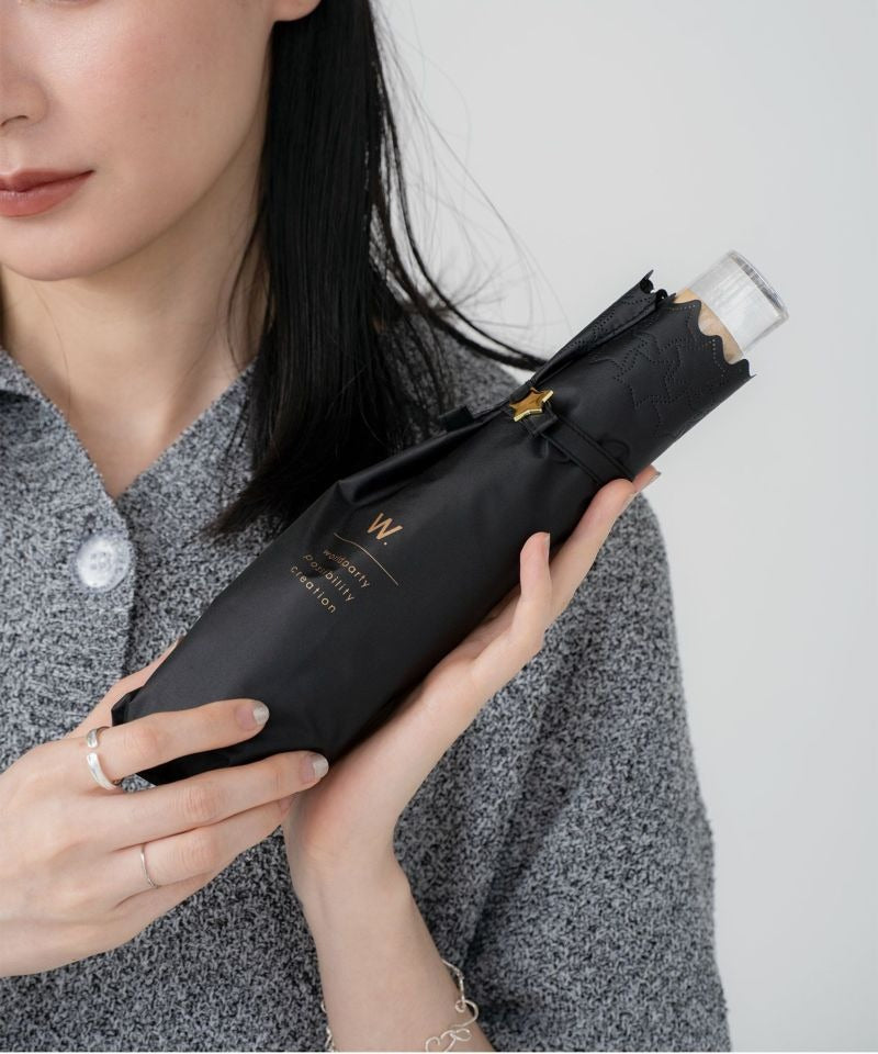 Parasol pliant cœur & étoiles Wpc. – Ombrelle large UV 100 % – Édition limitée