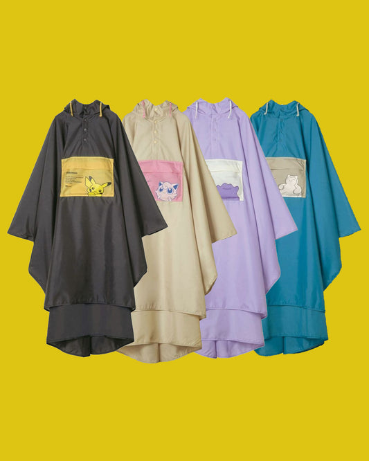Poncho de pluie Pokemon bicolore Wpc. – Imperméable, unisexe, pour vélo et marche