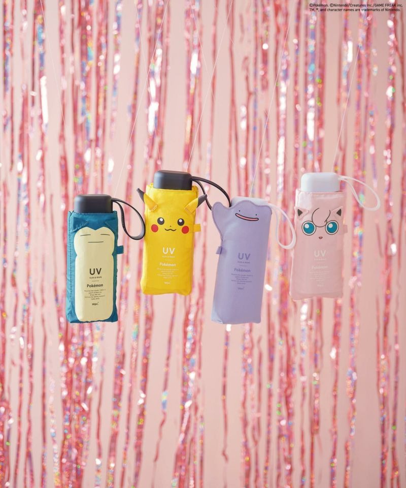 Set de 4 parapluies Pokemon mini pliants – Anti-UV 100 % – Soleil & pluie