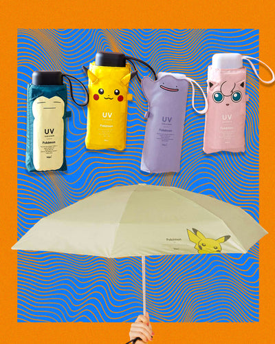 Set of 4 mini folding Pokemon umbrellas – 100% UV protection – Sun & rain