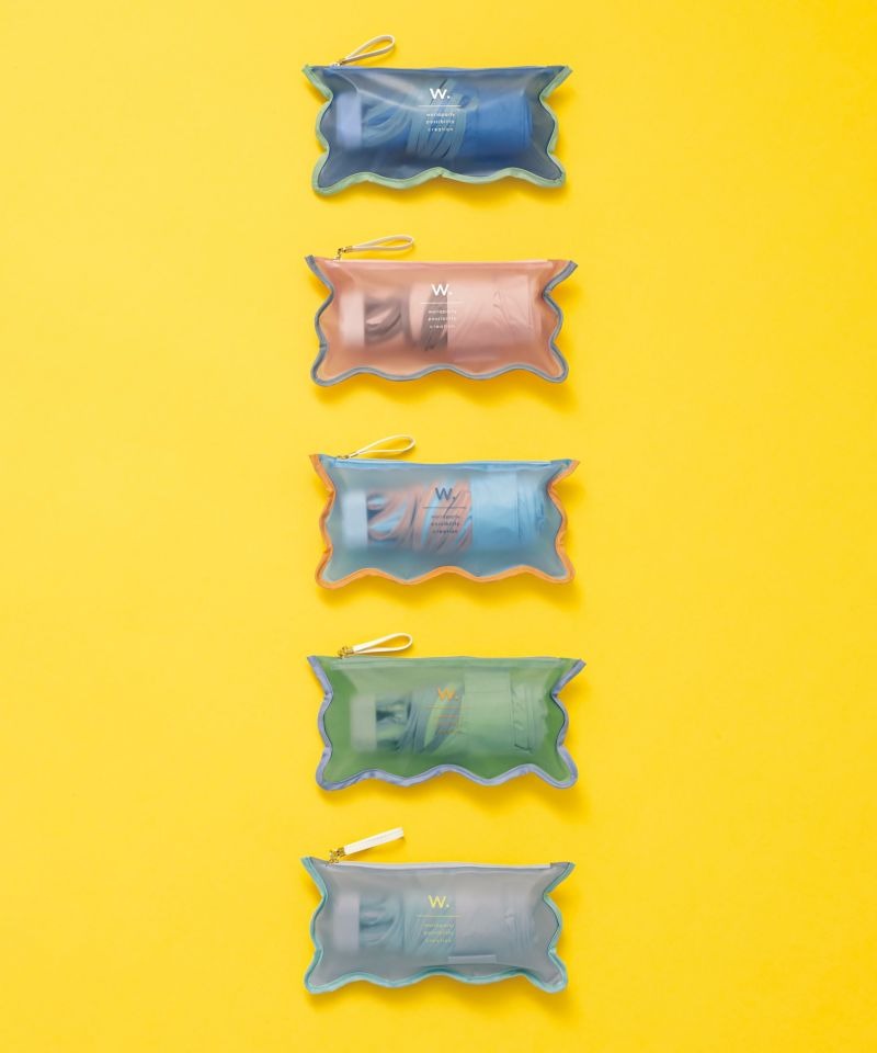 Ombrelle pliable à bord ondulé – Parasol Wpc. Wave Piping – Pliant, protection UV 100 %, pluie & soleil