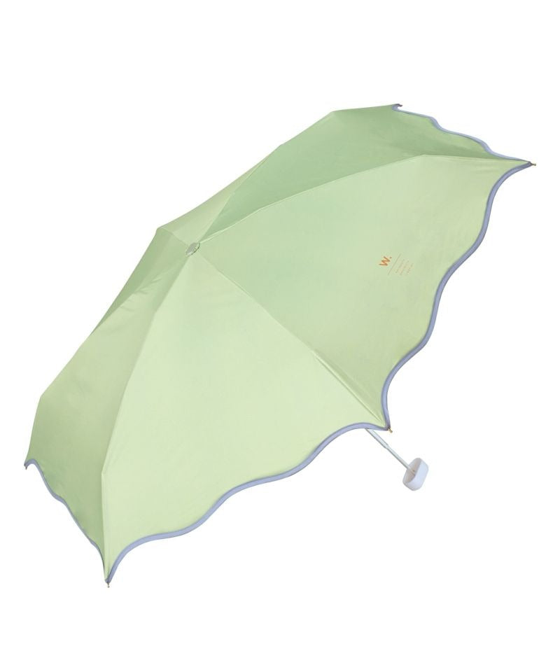 Ombrelle pliable à bord ondulé – Parasol Wpc. Wave Piping – Pliant, protection UV 100 %, pluie & soleil
