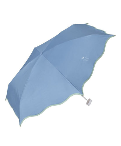 Ombrelle pliable à bord ondulé – Parasol Wpc. Wave Piping – Pliant, protection UV 100 %, pluie & soleil