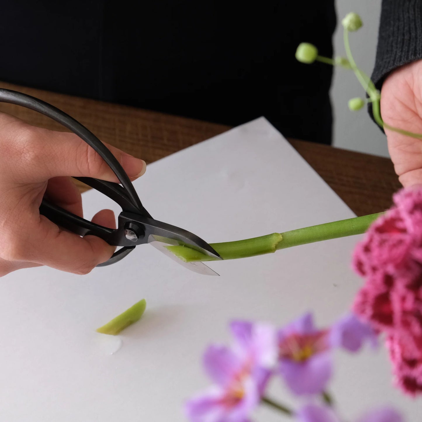 Ciseaux japonais de fleur Yoshizane – Acier forgé artisanal – Made in Japan