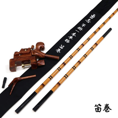 Kit Support de Canne Carbone Yushi 1,5 Sections + Étau Karine Taihou