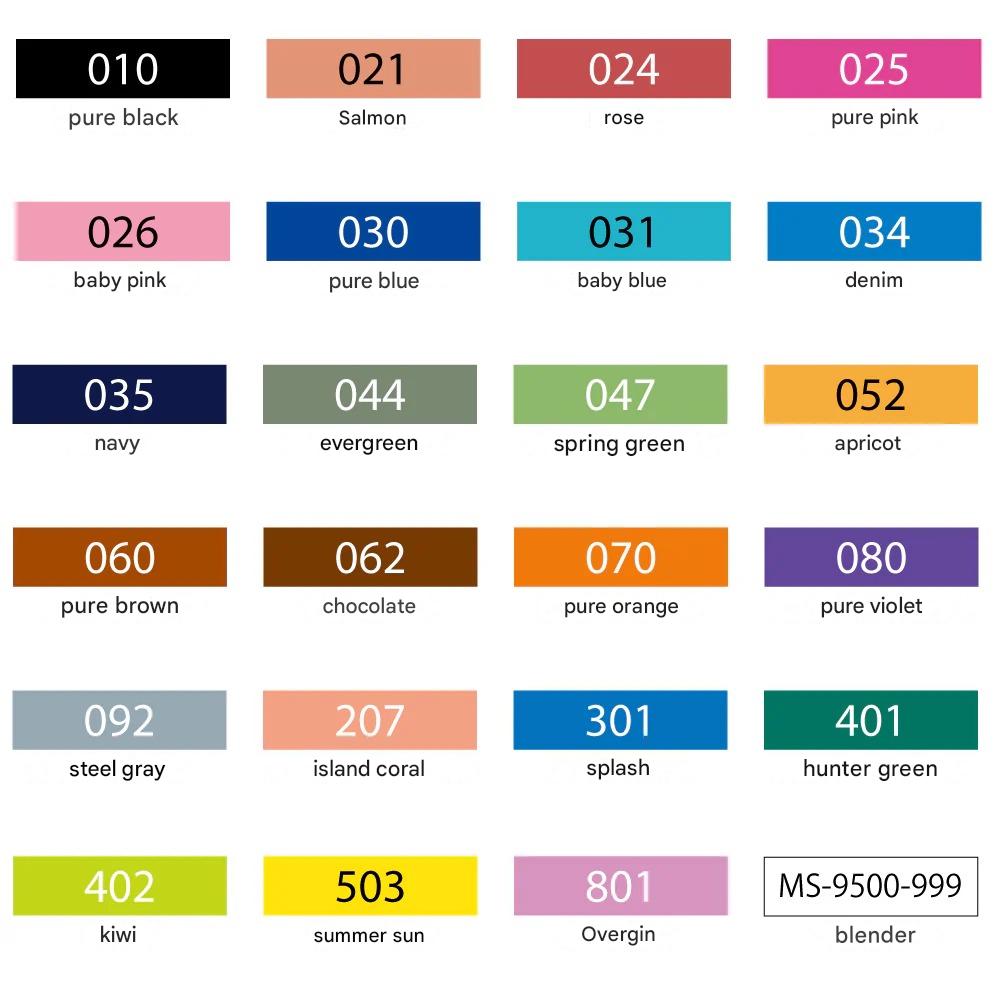 Rotuladores de caligrafía Kuretake ZIG Memory System II 24 colores + Blender – Doble punta 2.0 y 3.5 mm