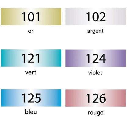 Feutres Calligraphie Métalliques Kuretake ZIG Memory System 6 Couleurs – Double Pointe 2.0 & 3.5 mm
