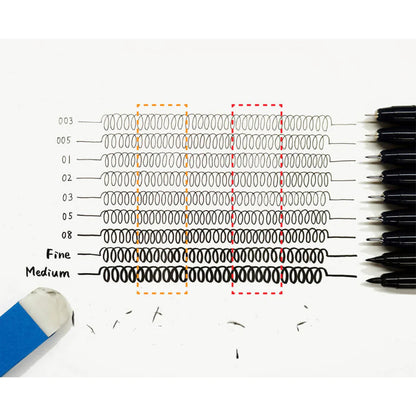 ZIG Cartoonist MANGAKA Violet – Set of 3 technical pens for manga & illustration (CNM/3VVL)