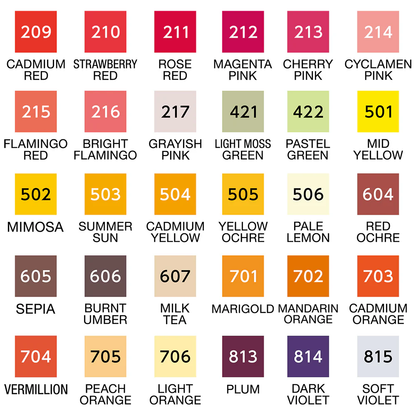 ZIG Clean Color Real Brush – Feutres pinceaux aquarelle – Set 30 couleurs C