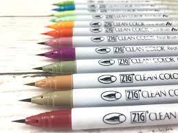 ZIG Clean Color Real Brush – Set of 60 watercolor brush pens for illustration, manga & lettering