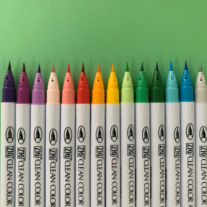 ZIG Clean Color Real Brush – Set of 60 watercolor brush pens for illustration, manga & lettering