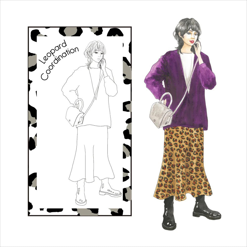 Kit de Coloriage Aquarelle – Atsuko Kikuchi Selection “Leopard”