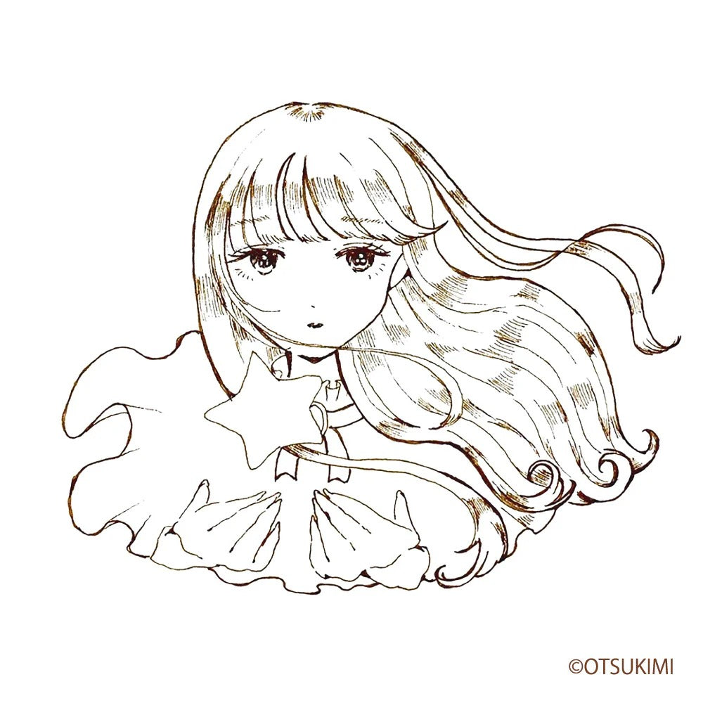 Feutres Aquarelle Japonais Kuretake ZIG Clean Color Real Brush x Otsukimi – Set 12 Couleurs Illustration